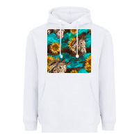 White appaloosa horses and sunflowers seamless pattern Heavyweight Hoodie - BundleAndBundleShop