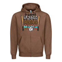 Chestnut baseball mama mama mama Zipper Hoodie - CowhideDigitalArt
