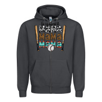 Smoke baseball mama mama mama Zipper Hoodie - CowhideDigitalArt