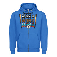 True Royal baseball mama mama mama Zipper Hoodie - CowhideDigitalArt