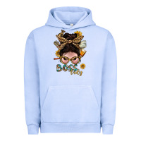 Pigment Grape Ice Western Messy Bun Boss Lady With Money Urban Hoodie - BundleAndBundleShop