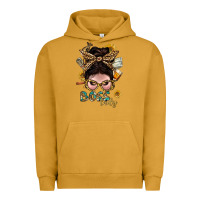 Pigment Peanut Butter Western Messy Bun Boss Lady With Money Urban Hoodie - BundleAndBundleShop