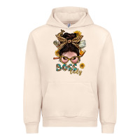 Sandshell Western Messy Bun Boss Lady With Money Urban Hoodie - BundleAndBundleShop