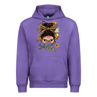 Tulip Western Messy Bun Boss Lady With Money Urban Hoodie - BundleAndBundleShop