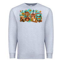 Heather Grey thanksgiving coffee Premium Sweatshirt - Jasminsmagicworld