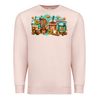 Pale Pink thanksgiving coffee Premium Sweatshirt - Jasminsmagicworld