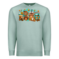 Seafoam thanksgiving coffee Premium Sweatshirt - Jasminsmagicworld