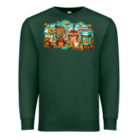 Sports Green thanksgiving coffee Premium Sweatshirt - Jasminsmagicworld