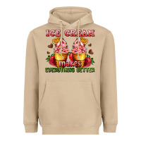 Mushroom ice cream makes everything better Heavyweight Hoodie - AdoDesignShop