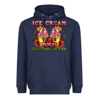Navy ice cream makes everything better Heavyweight Hoodie - AdoDesignShop