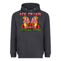 Smoke ice cream makes everything better Heavyweight Hoodie - AdoDesignShop