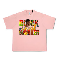 Salmon black social worker Urban Heavy Tee - texasbilliewilder