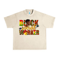 Black Social Worker Urban Heavy Tee | Teevron