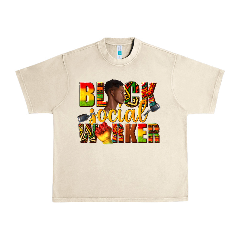 Black Social Worker Urban Heavy Tee by texasbilliewilder | Teevron