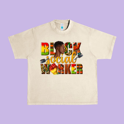 Urban Heavy Tee black social worker