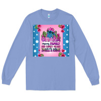 Colony Blue ohana means family stitch Long Sleeve Tee - Zillion Design Studio