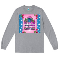 Heather Grey ohana means family stitch Long Sleeve Tee - Zillion Design Studio