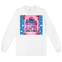 White ohana means family stitch Long Sleeve Tee - Zillion Design Studio