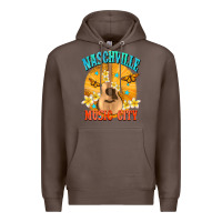 Coffee naschville music city Premium Hoodie - NancyCooperArtShop