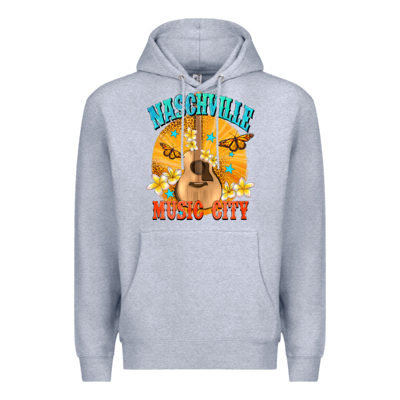 Naschville Music City Premium Hoodie by NancyCooperArtShop | Teevron