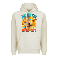 Oatmeal Heather naschville music city Premium Hoodie - NancyCooperArtShop