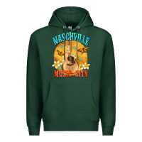 Sports Green naschville music city Premium Hoodie - NancyCooperArtShop