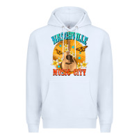 White naschville music city Premium Hoodie - NancyCooperArtShop