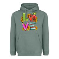 Sage love with pen and  serape leopard Heavyweight Hoodie - Artiststas