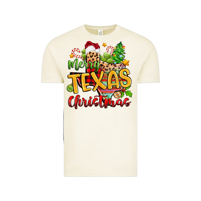 Merry Texas Christmas Vintage Tee by Zillion Design Studio | Teevron