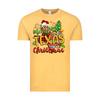 Vintage Mustard merry texas christmas Vintage Tee - Zillion Design Studio