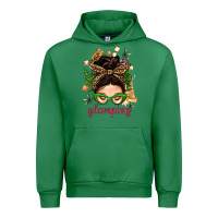 Emerald Glamping Messy Bun With Glamping Camp Tent Bbs Urban Hoodie - BundleAndBundleShop