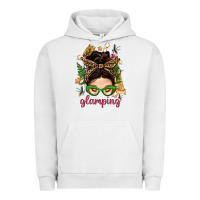 Pigment Lunar Rock Glamping Messy Bun With Glamping Camp Tent Bbs Urban Hoodie - BundleAndBundleShop