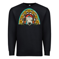 Black scottish white calf  rainbow Premium Sweatshirt - BarkalooDesign