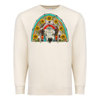 Sandshell scottish white calf  rainbow Premium Sweatshirt - BarkalooDesign