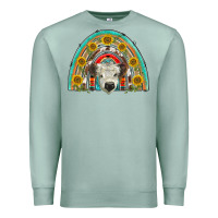 Seafoam scottish white calf  rainbow Premium Sweatshirt - BarkalooDesign