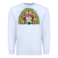 White scottish white calf  rainbow Premium Sweatshirt - BarkalooDesign