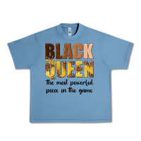 Pebble Blue black queen the most powerful piece in the game Urban Heavy Tee - texasbilliewilder