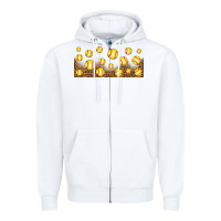 White leopard softball 16oz libbey glass Zipper Hoodie - HRA Design Shop