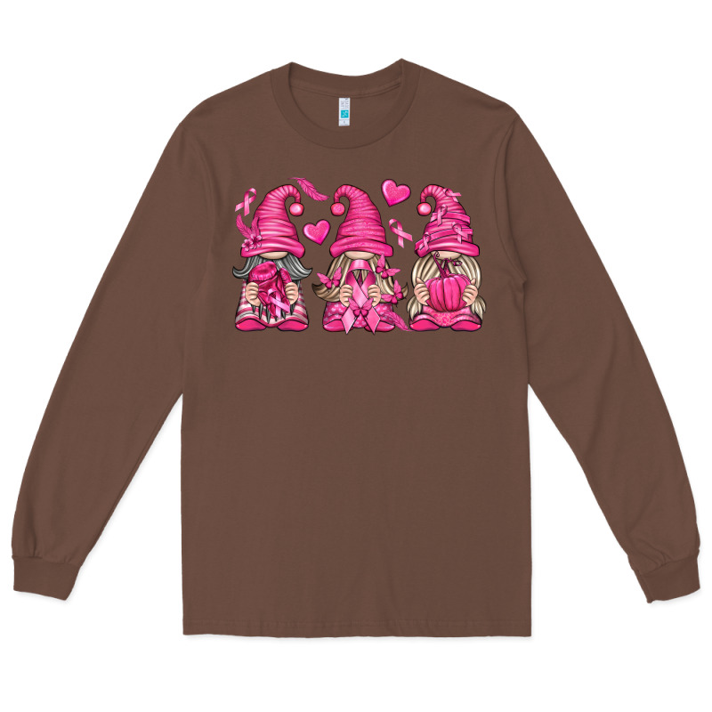 Breast Cancer Gnomes Long Sleeve Tee by texasbilliewilder | Teevron