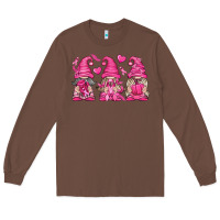 Chestnut Breast Cancer Gnomes Long Sleeve Tee - texasbilliewilder