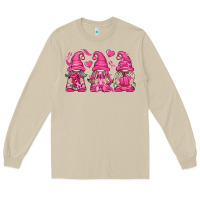Mushroom Breast Cancer Gnomes Long Sleeve Tee - texasbilliewilder