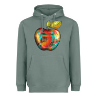 Leopard Turquoise Glitter Serape Heavyweight Hoodie | Teevron