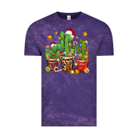 Cloud Purple Christmas cactus Vintage Tee - Zillion Design Studio