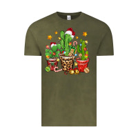 Vintage Olive Christmas cactus Vintage Tee - Zillion Design Studio
