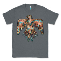 Charcoal Heather thunderbird leopard leather Classic Tee - BarkalooDesign