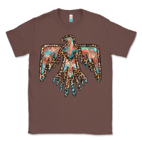 Chestnut thunderbird leopard leather Classic Tee - BarkalooDesign