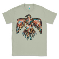 Matcha thunderbird leopard leather Classic Tee - BarkalooDesign