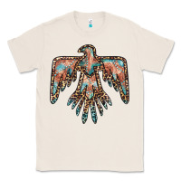 Natural thunderbird leopard leather Classic Tee - BarkalooDesign