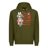 Army Green patience a dash of kindness Premium Hoodie - NancyCooperArtShop