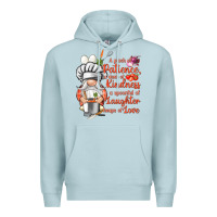 Blue Mist patience a dash of kindness Premium Hoodie - NancyCooperArtShop